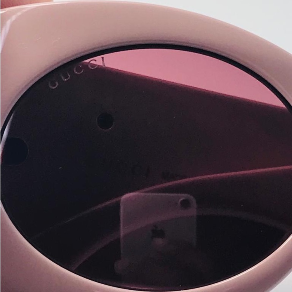 NEW🔥GUCCI Pink Gg0810s 003 New Square-frame Injection Sunglasses - Picture 7 of 16